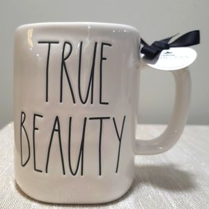 Rae Dunn True Beauty 2 sided Mug w/Mirror on back